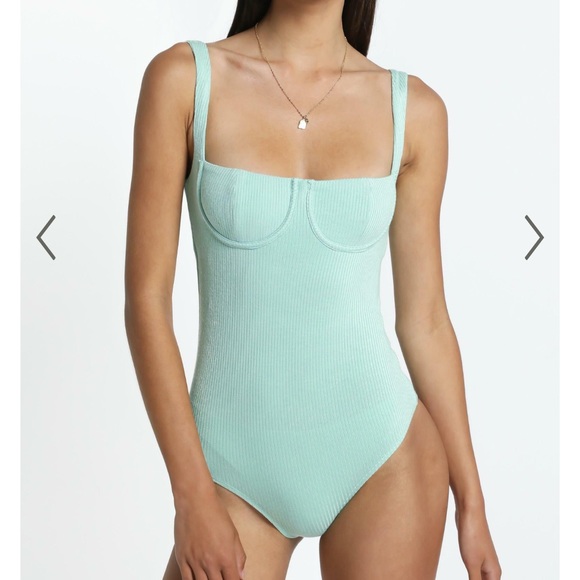 Showpo Lotty Bodysuit in Sage - Picture 3 of 5